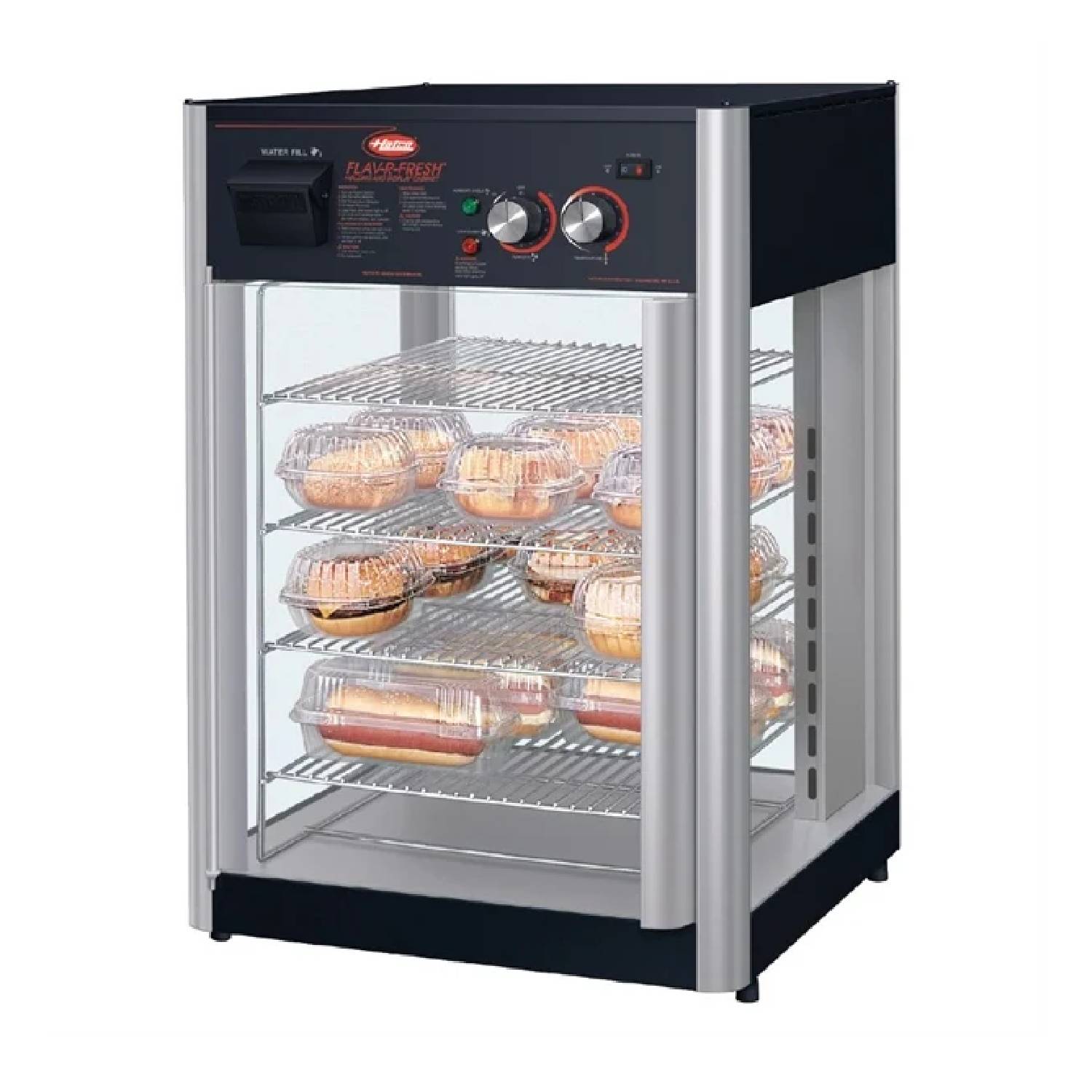 Hatco Flav-R-Fresh FDWDE-1X Impulse Display Warmer – Single Door, 4-Tier Hatco Flav-R-Fresh FDWDE-1X Impulse Display Warmer – Single Door, 4-Tier