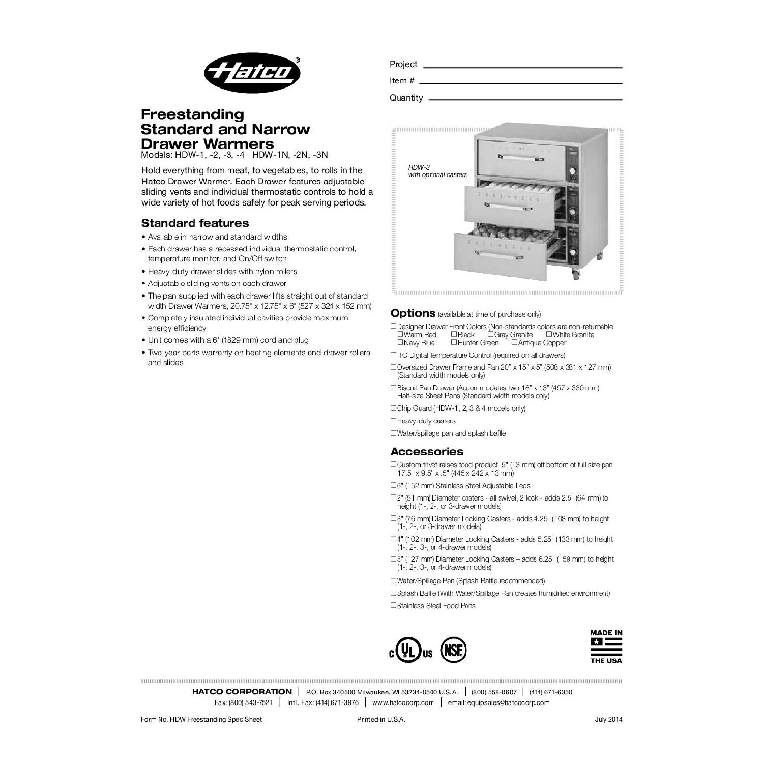 Hatco HDW-2 Freestanding Drawer Warmer – 2 Drawer Model Hatco HDW-2 Freestanding Drawer Warmer – 2 Drawer Model - Image 2