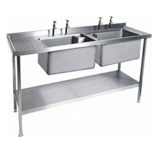 MOFFAT SSU15 Double Bowl Sink with Single Drainer, 1500mm wide