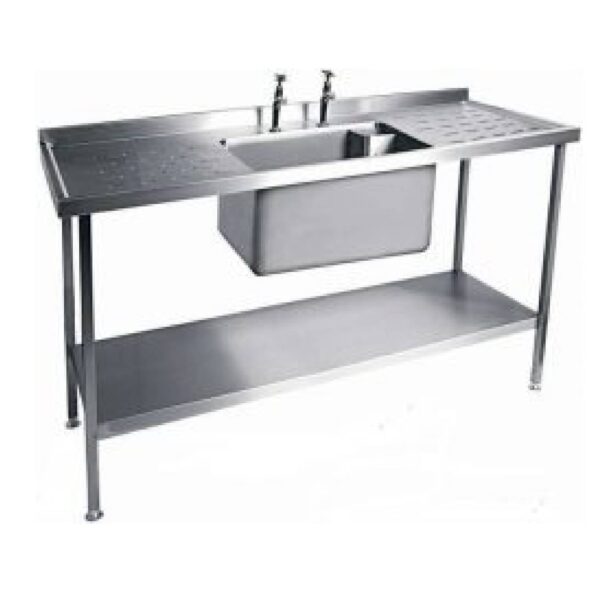 MOFFAT SSU18 Range Single Bowl Sink with Double Drainer 1800 wide