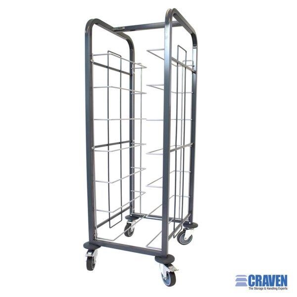 CRAVEN Single Column 12 Level Tray Clearing Trolley TCT1/12