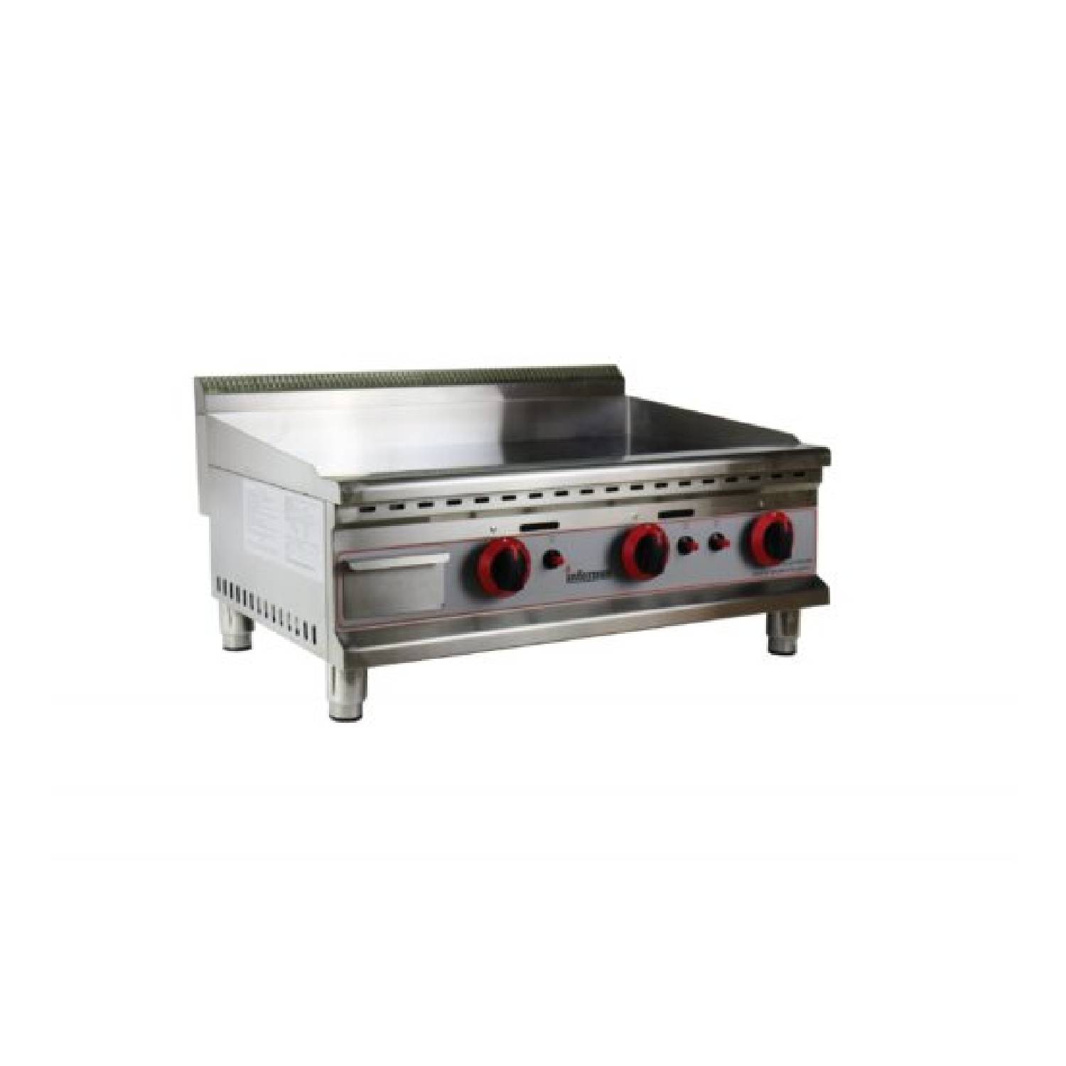 INFERNUS 750mm 3 Burner LPG Gas Griddle, 12mm plate