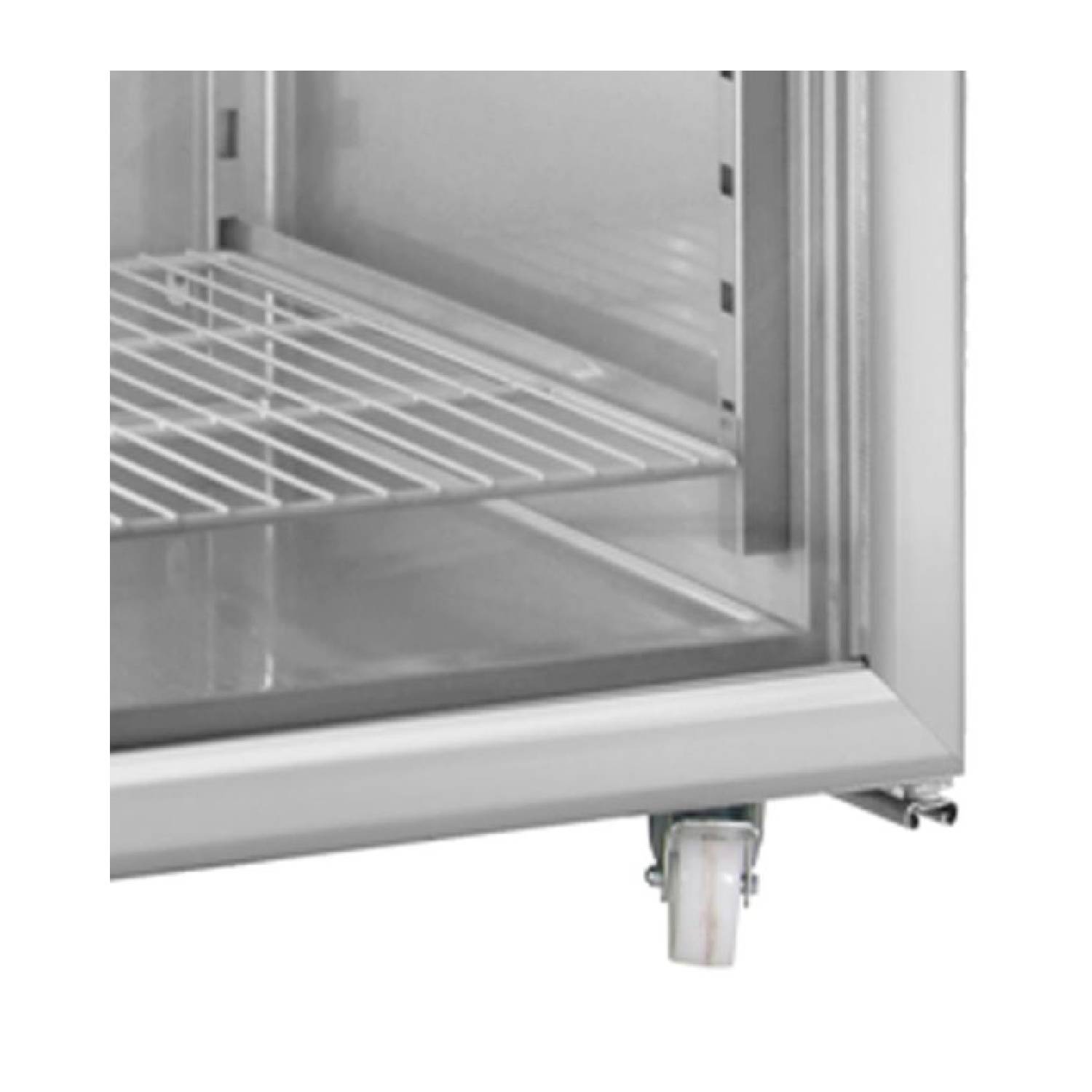INOMAK CAP172CR Heavy Duty Single Glass Door Refrigerator 654L INOMAK CAP172CR castor