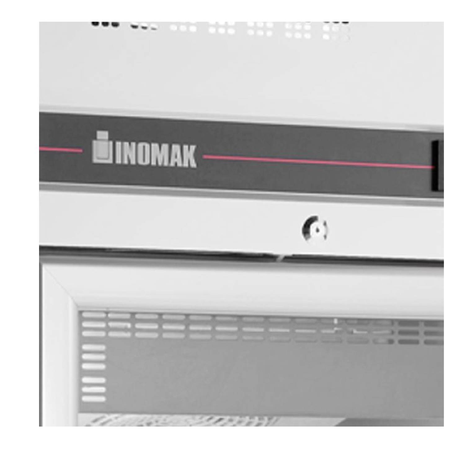 INOMAK CAP172CR Heavy Duty Single Glass Door Refrigerator 654L INOMAK CAP172CR lock