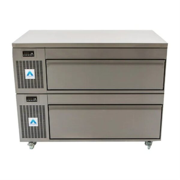 ADANDE VCS2/SCT Under Counter Prep Station, Side Engine, Double Drawer Unit