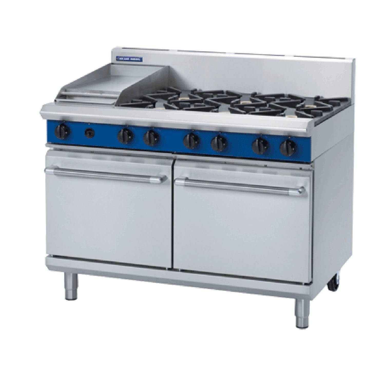 Blue Seal G528C 1200mm 6 Burner Gas Range with Double Static Oven