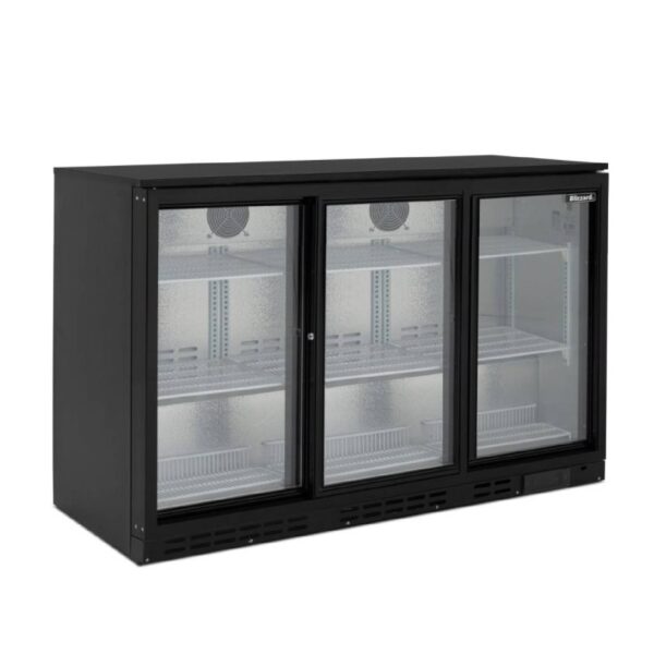 BLIZZARD LOWBAR3 Triple Door Low Height Bar Bottle Cooler 280L BLIZZARD LOWBAR3 Triple Door Low Height Bar Bottle Cooler 280L