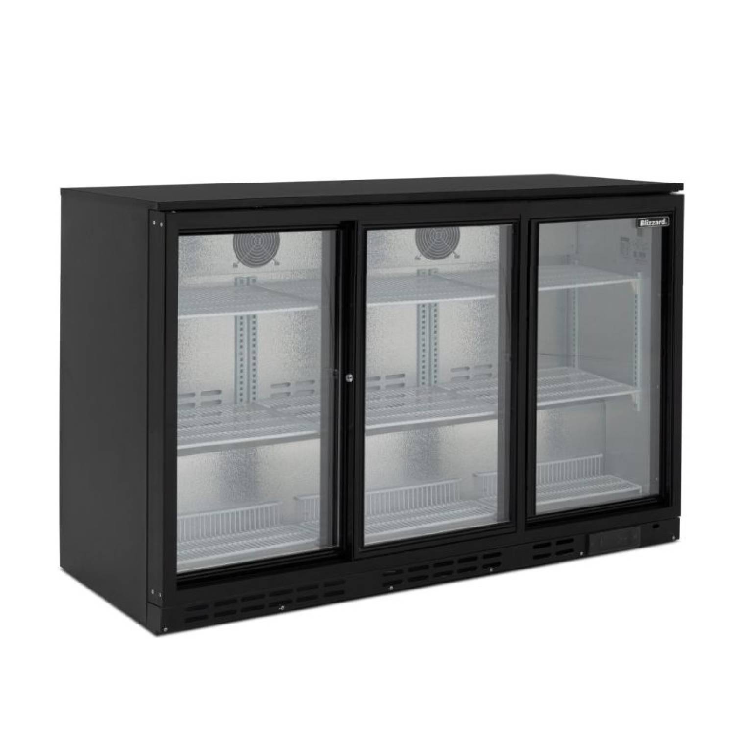 BLIZZARD LOWBAR3 Triple Door Low Height Bar Bottle Cooler 280L BLIZZARD LOWBAR3 Triple Door Low Height Bar Bottle Cooler 280L