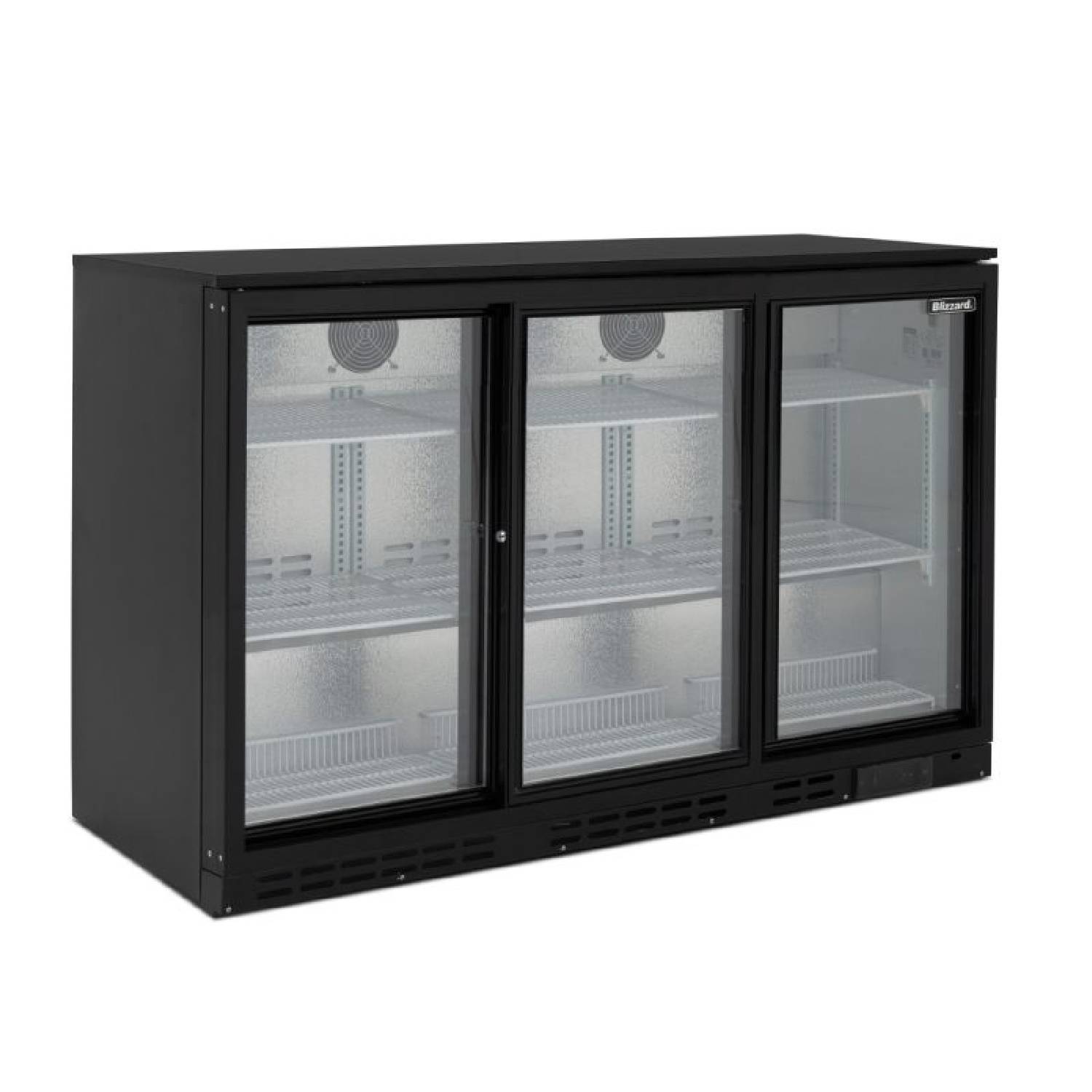 BLIZZARD LOWBAR3SL Triple Sliding Door Low Height Bar Bottle Cooler