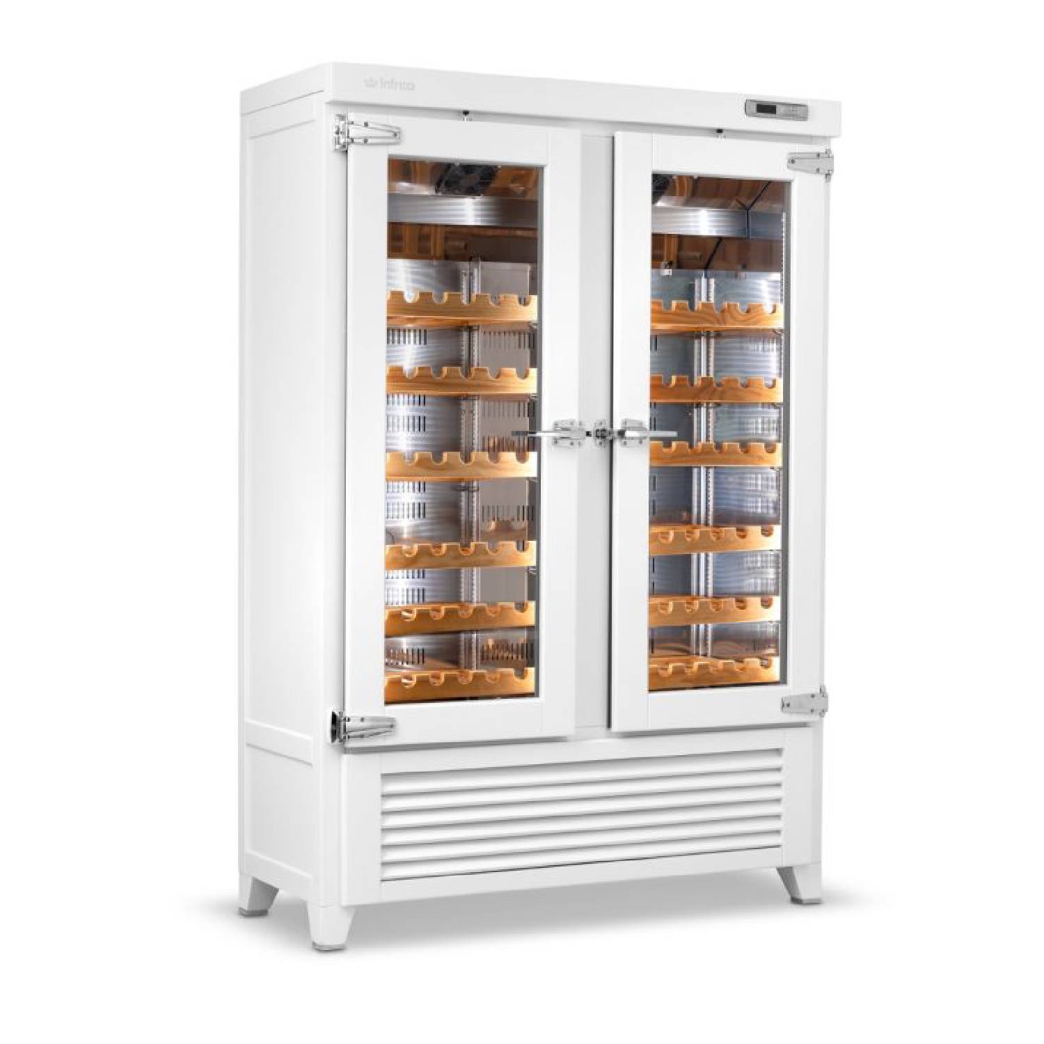 Infrico EVV49R2G Upright Double Door Wine Cellar 640L