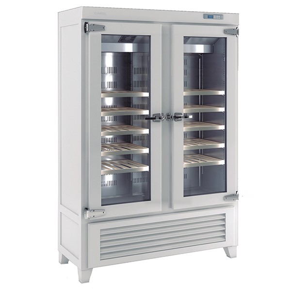 Infrico EVV49R2G Upright Double Door Wine Cellar 640L