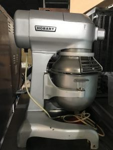Hobart commercial mixer with guard