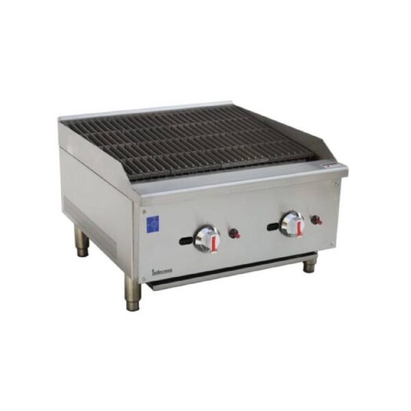 Infernus Gas 2 Burner Radiant Heat Charbroiler or Lava Rock Chargrill 600mm Infernus Gas 2 Burner Radiant Heat Charbroiler or Lava Rock Chargrill 600mm
