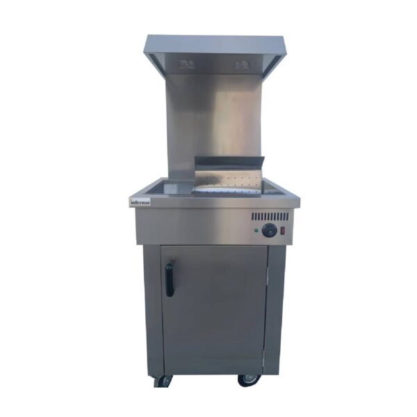Infernus INF-CS Freestanding Chip Warmer with Bag Station Infernus INF-CS Freestanding Chip Warmer with Bag Station