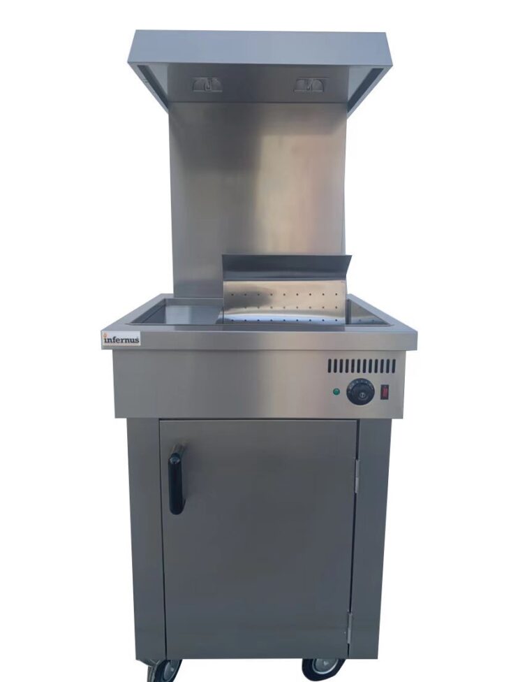 Infernus INF-CS Freestanding Chip Warmer with Bag Station Infernus INF-CS Freestanding Chip Scuttle with Bag Station