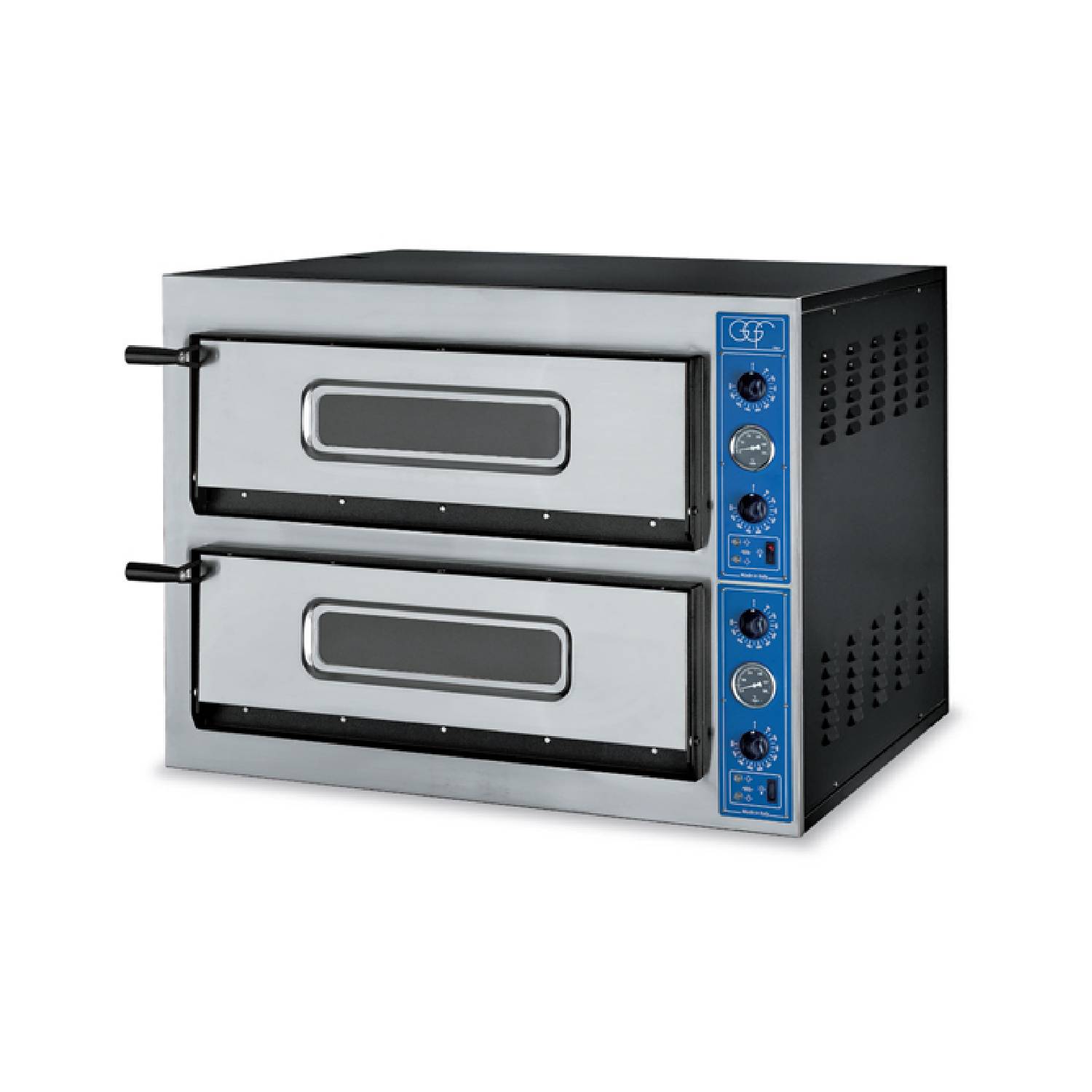 GGF X44/36 Deluxe Italian Electric Twin Deck Pizza Oven – 8 x 14″ pizzas GGF X44/36 Deluxe Italian Electric Twin Deck Pizza Oven - 8 x 14" pizzas