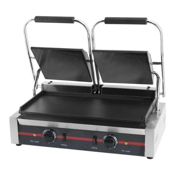 Infernus INF-PG2SF Double Smooth Plate Panini Contact Grill
