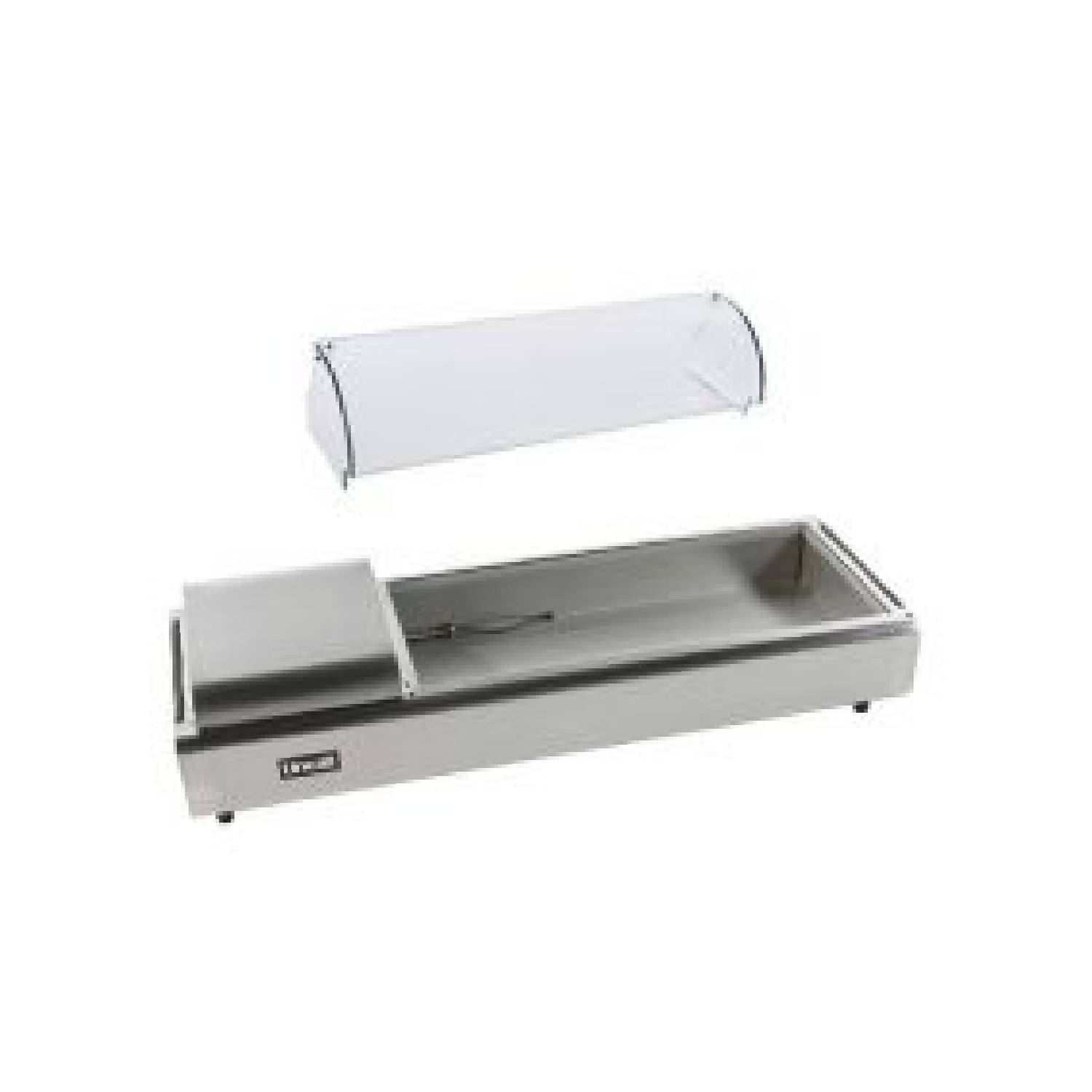 Lincat BSG4 Back Service Curved Glass Cover for FDB4 Food Display Bar