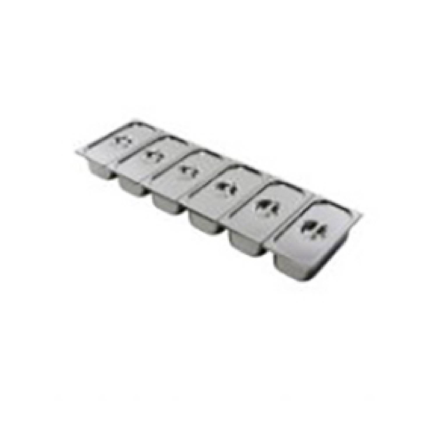 Lincat SGP1006/A Pack of 1/3 GN Containers with choice of Lids for FDB6 Food Display Bar