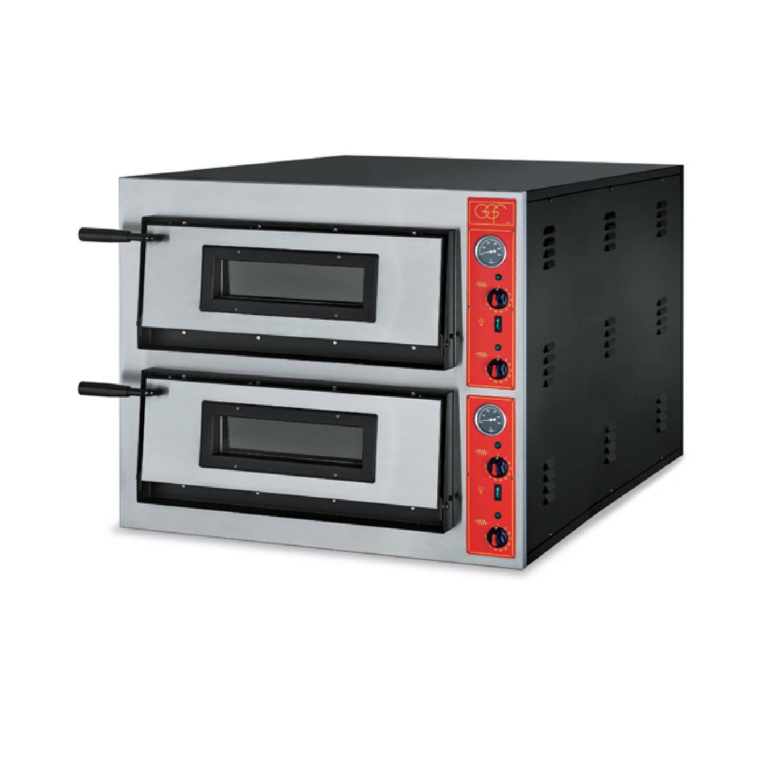GGF F44/36 Italian Top-Range Electric Twin Deck Pizza Oven – 8 x 14″ pizzas GGF F44/36 Italian Top-Range Electric Twin Deck Pizza Oven - 8 x 14" pizzas