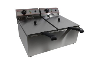 Infernus INF-172L table top Twin Tank 17 Litre Electric Fryer (2 x 13 amp plug) Infernus INF-172L Countertop Twin Tank 17 Litre Electric Fryer (2 x 13 amp plug)