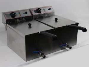 Infernus INEF-172V Countertop Twin Tank Twin Basket Electric Fryer