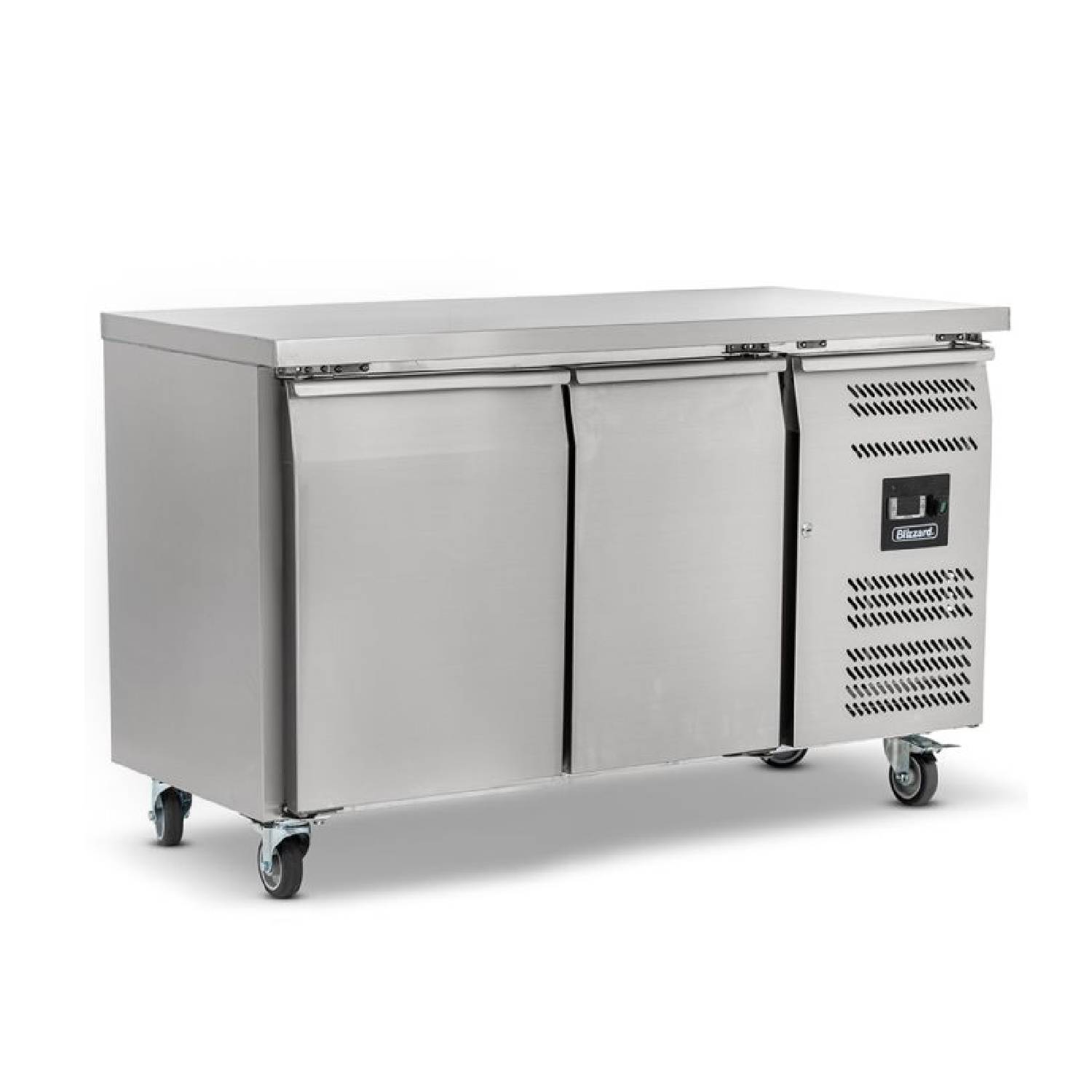 Blizzard HBC2NU Two Door GN 1/1 Counter Fridge Without Upstand 282L