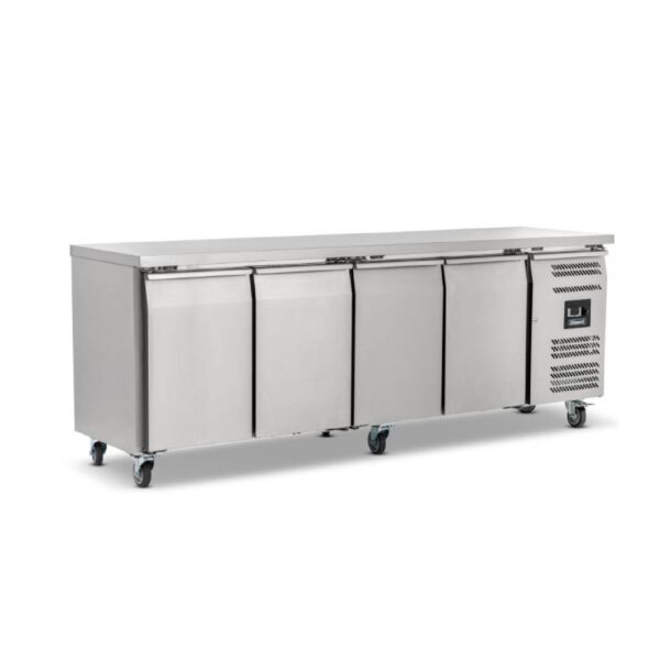 Blizzard HBC4NU Four Door GN 1/1 Counter Fridge Without Upstand 553L