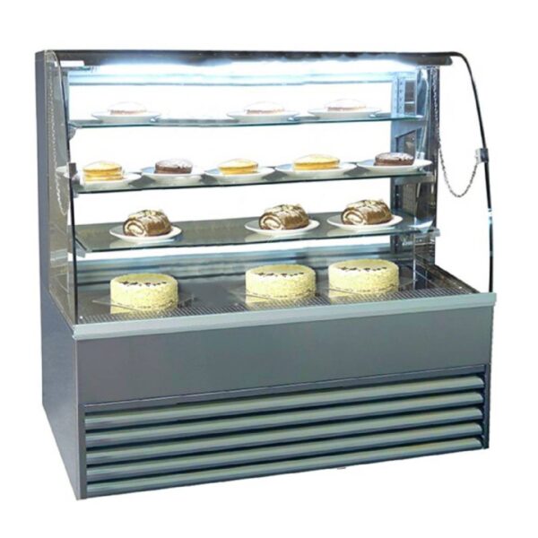 Frost Tech P75-150 Chilled Curved Front Patisserie Display 1500mm (w)