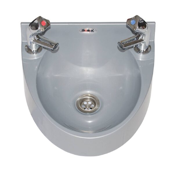 Mechline BaSix WS1 Hand Wash Station with pair of AquaTechnix DOME taps