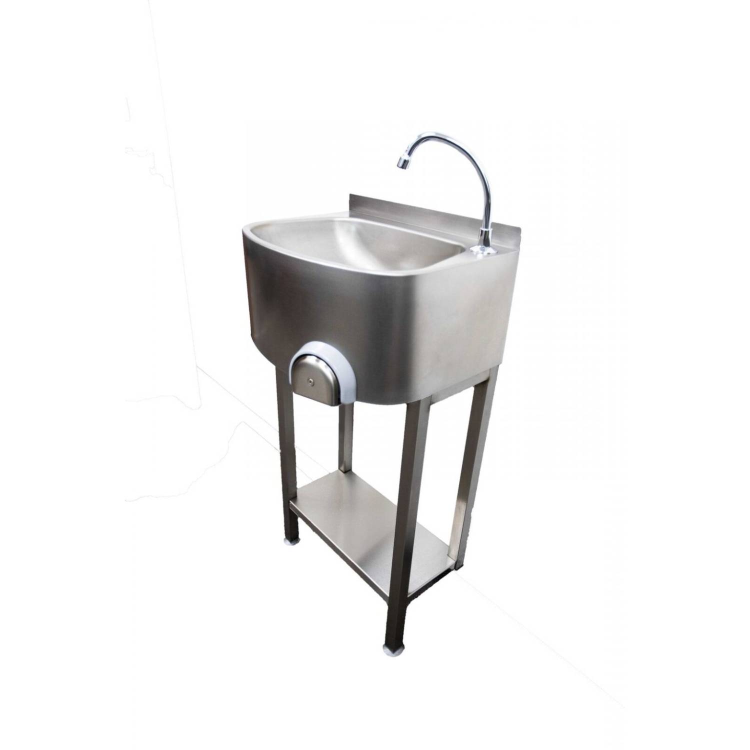 Parry CWBKNEES Freestanding Stainless Steel Knee Operated Sink Parry CWBKNEES Freestanding Stainless Steel Knee Operated Sink