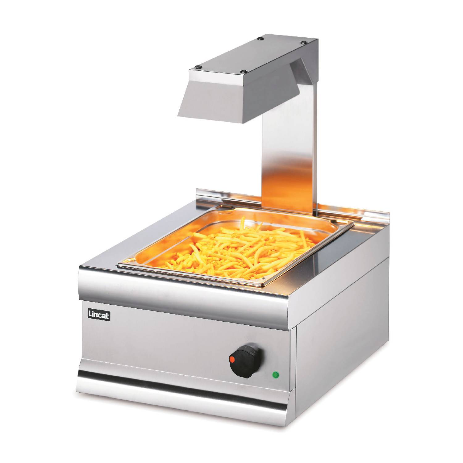 Lincat CS4/G Silverlink 600 Electric Counter-top Chip Scuttle with Overhead Gantry 450mm (w) Lincat CS4/G Silverlink 600 Electric Counter-top Chip Scuttle with Overhead Gantry 450mm (w)