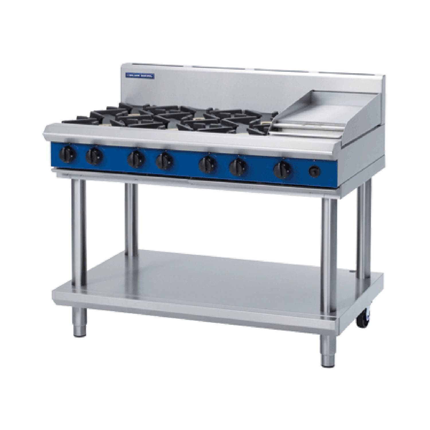Blue Seal G518C-LS 1200mm Gas Cooktop with Griddle on Leg Stand Blue Seal G518C-LS 1200mm Gas Cooktop with Griddle on Leg Stand