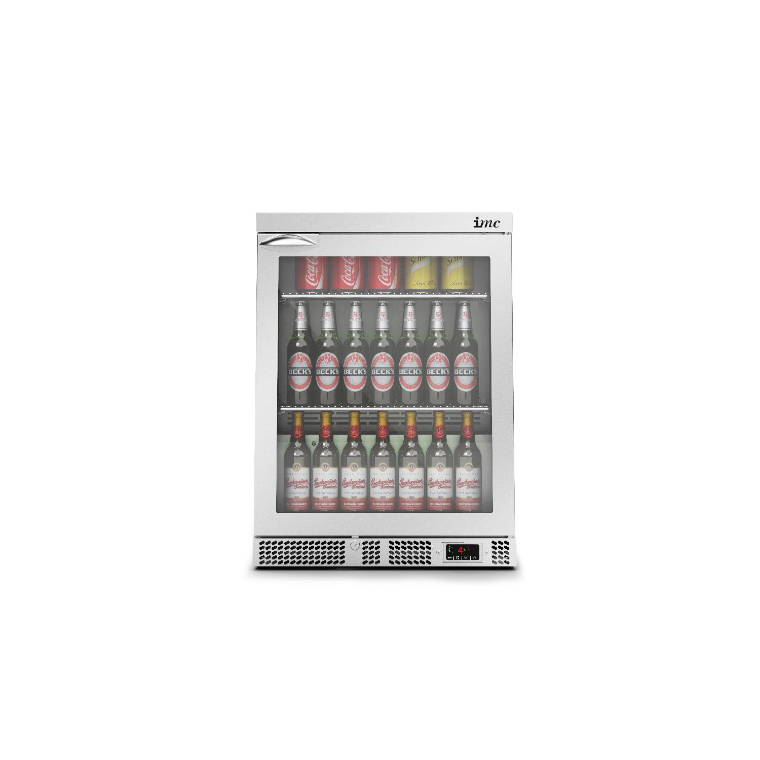 IMC Mistral M60 Bottle Cooler Glass Door Stainless Steel Frame