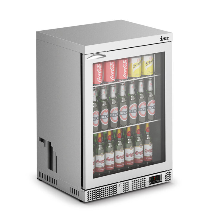 IMC Mistral M60 Reduced Height Single Glass Door Bottle Cooler, SS Frame (F77/151) 850mm (h) IMC Mistral M60 Reduced Height Single Glass Door Bottle Cooler, SS Frame (F77/151) 850mm (h)