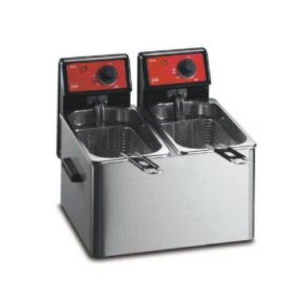 Lincat FriFri Eco 4+4 Twin Tank Counter Top Electric Fryer 2 x 3-4L