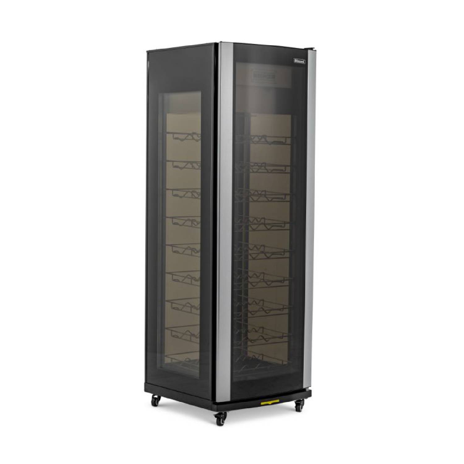 Blizzard WD400 Upright Curved Glass Door Wine Cooler, 400L/81 bottles