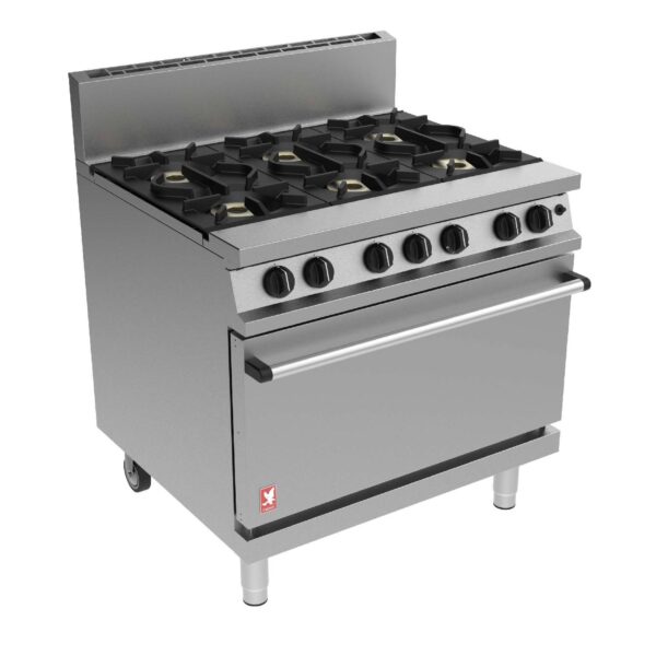 Falcon G3101HD/P Dominator Plus Heavy Duty 6 Burner Oven Range, Propane Gas