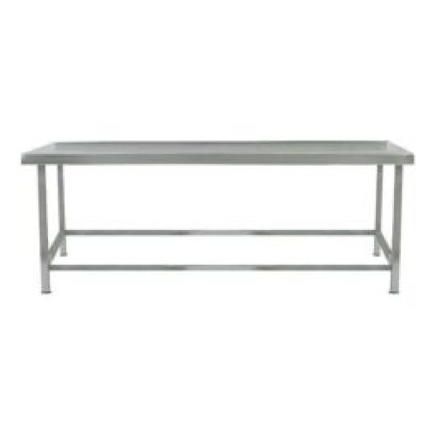 Parry LTAB12600W Stainless Steel Low Height Wall Table, 1200mm(w)