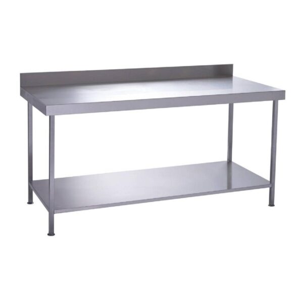 Parry TAB06700W Stainless Steel Wall Table With One Undershelf, 600mm(w) Parry TAB06700W Stainless Steel Wall Table With One Undershelf, 600mm(w)