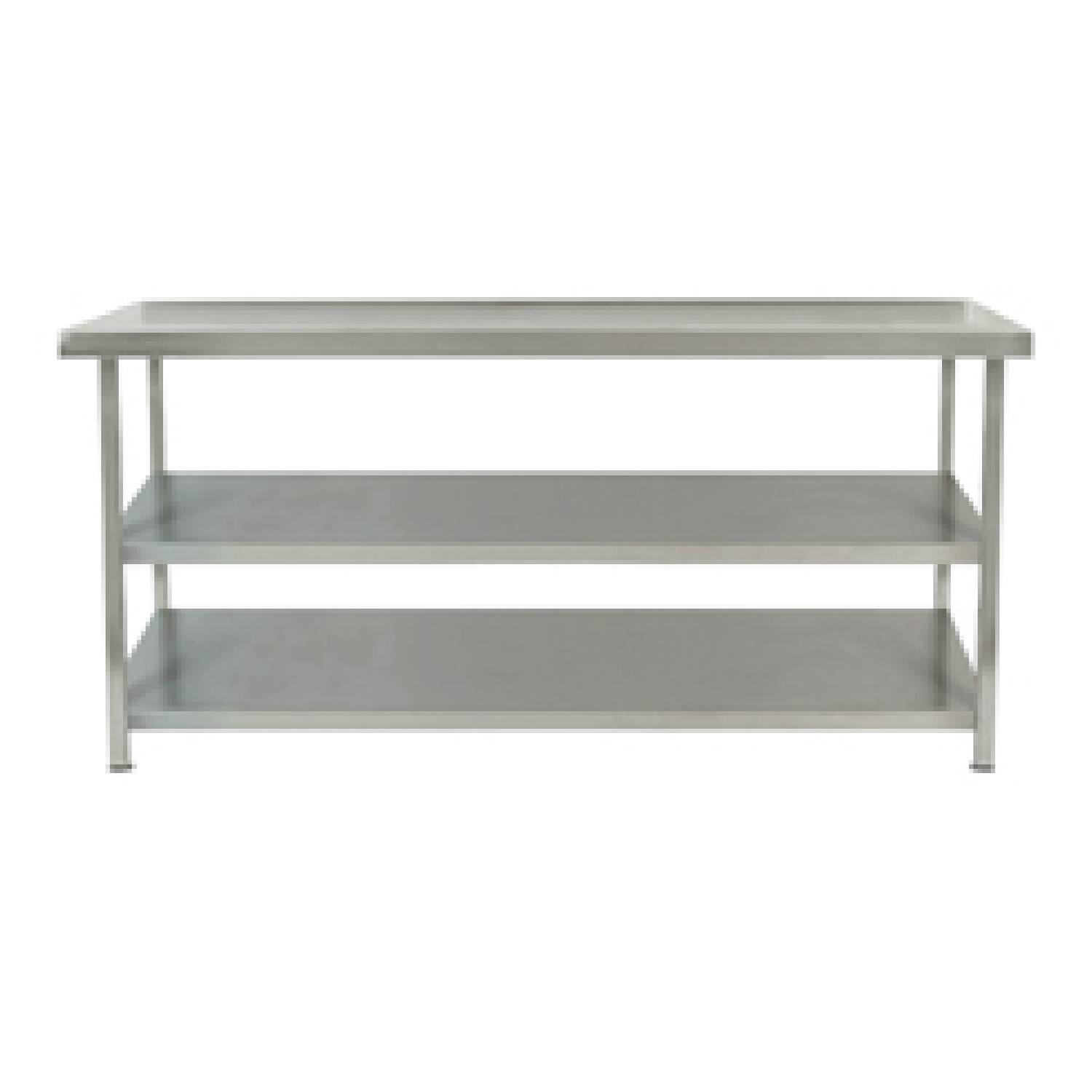 Parry TAB06700/2 Stainless Steel Centre Table With Two Undershelves – 600mm(w) Parry TAB06700/2 Stainless Steel Centre Table With Two Undershelves – 600mm(w)