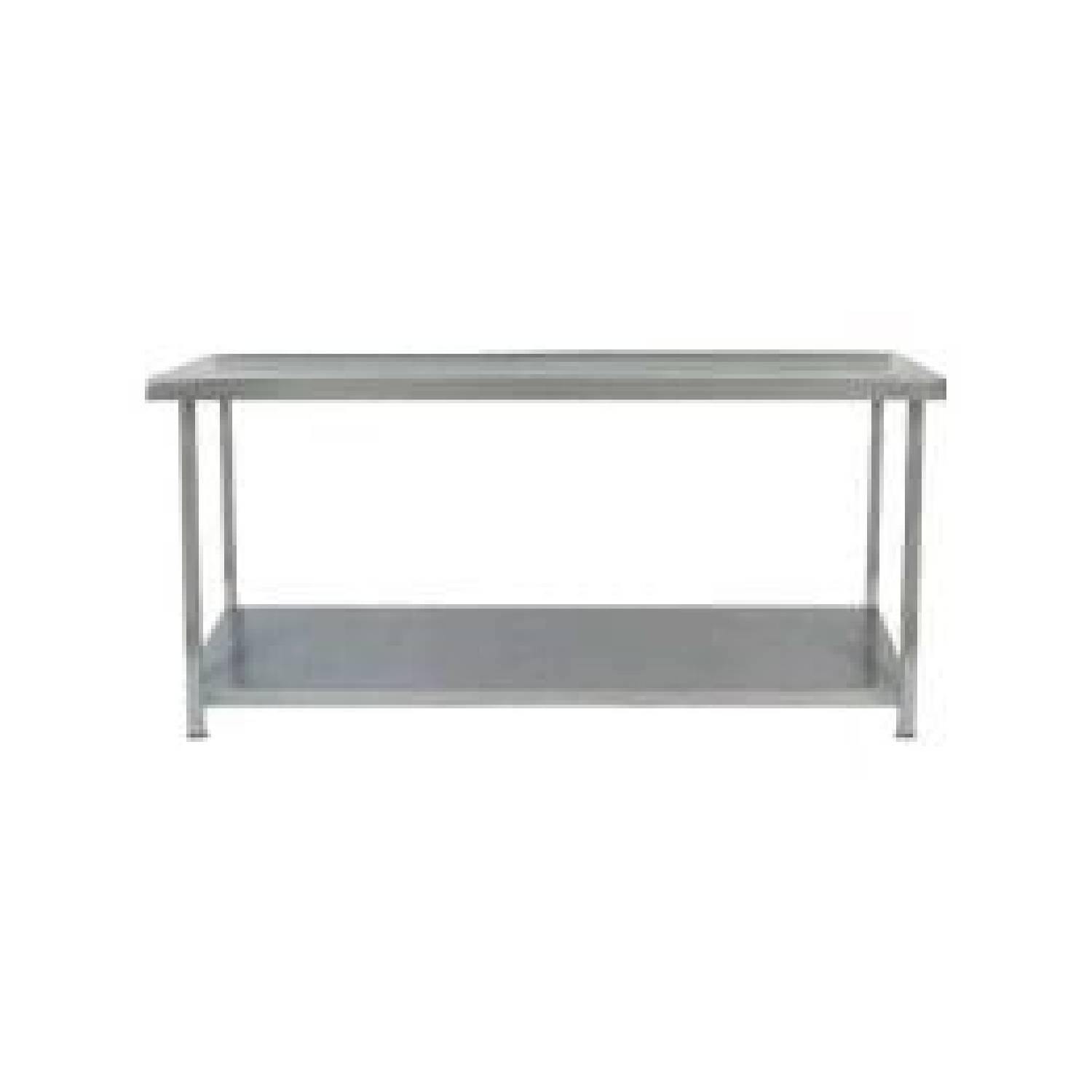 Parry TAB09700 Stainless Steel Centre Table With One Undershelf, 900mm(w) Parry TAB09700 Stainless Steel Centre Table With One Undershelf, 900mm(w)