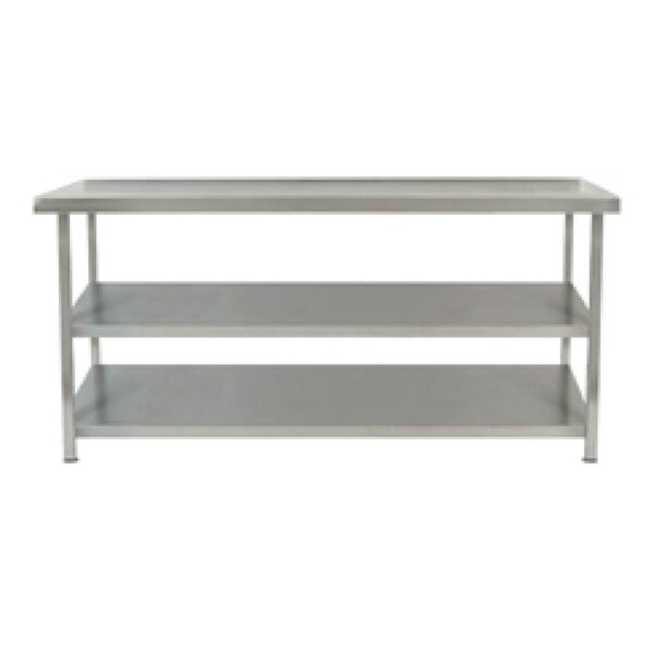 Parry TAB12600/2 Stainless Steel Centre Table With Two Undershelves – 1200mm(w) Parry TAB12600/2 Stainless Steel Centre Table With Two Undershelves – 1200mm(w)