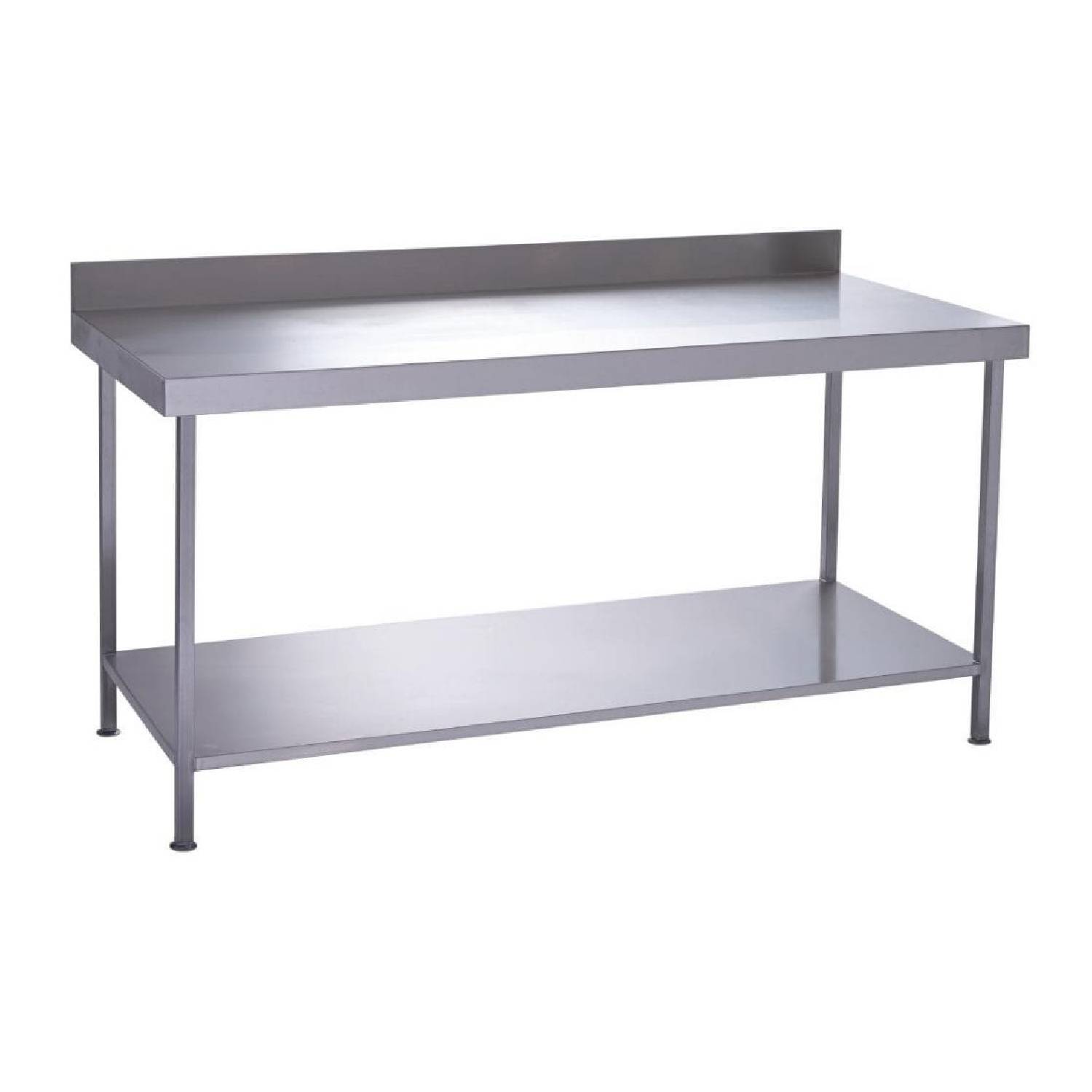Parry TAB12700W Stainless Steel Wall Table With One Undershelf, 1200mm(w) Parry TAB12700W Stainless Steel Wall Table With One Undershelf, 1200mm(w)