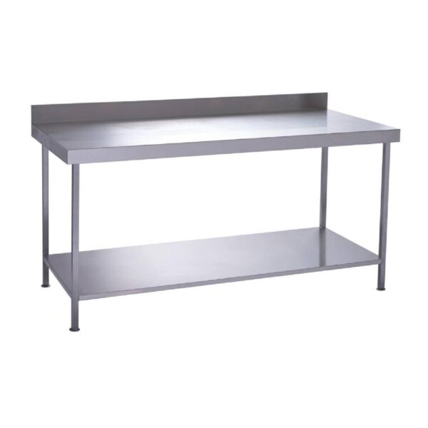 Parry TAB15700W Stainless Steel Wall Table With One Undershelf, 1500mm(w) Parry TAB15700W Stainless Steel Wall Table With One Undershelf, 1500mm(w)
