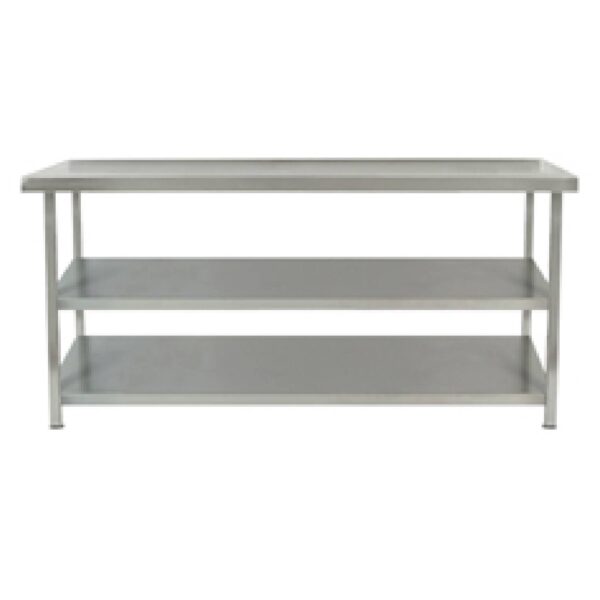 Parry TAB15700/2 Stainless Steel Centre Table With Two Undershelves – 1500mm(w) Parry TAB15700/2 Stainless Steel Centre Table With Two Undershelves – 1500mm(w)