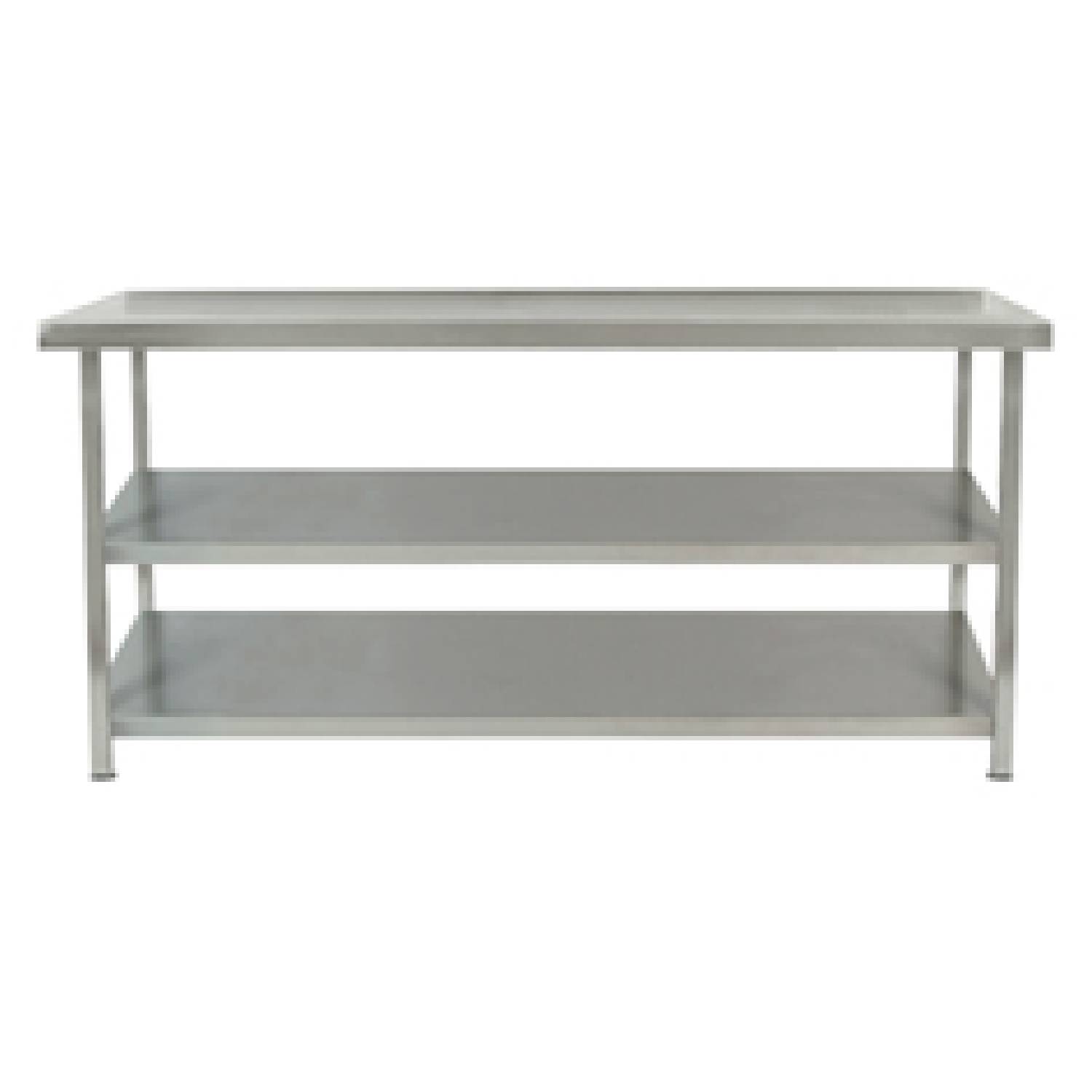 Parry TAB15700/2 Stainless Steel Centre Table With Two Undershelves – 1500mm(w) Parry TAB15700/2 Stainless Steel Centre Table With Two Undershelves – 1500mm(w)