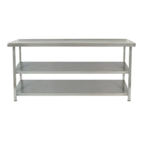 Parry TAB18600/2 Stainless Steel Centre Table With Two Undershelves – 1800mm(w) Parry TAB18600/2 Stainless Steel Centre Table With Two Undershelves – 1800mm(w)