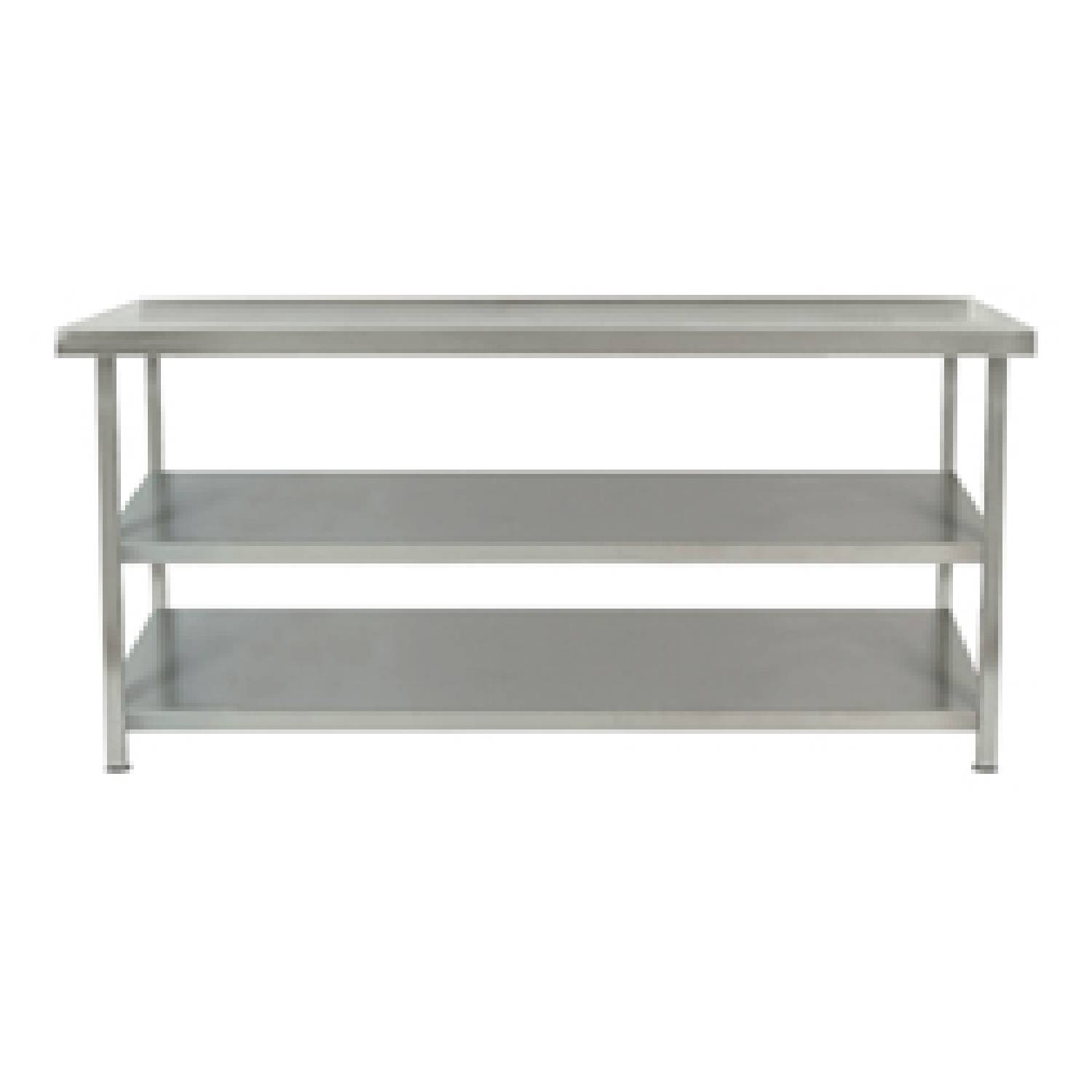 Parry TAB18600/2 Stainless Steel Centre Table With Two Undershelves – 1800mm(w) Parry TAB18600/2 Stainless Steel Centre Table With Two Undershelves – 1800mm(w)