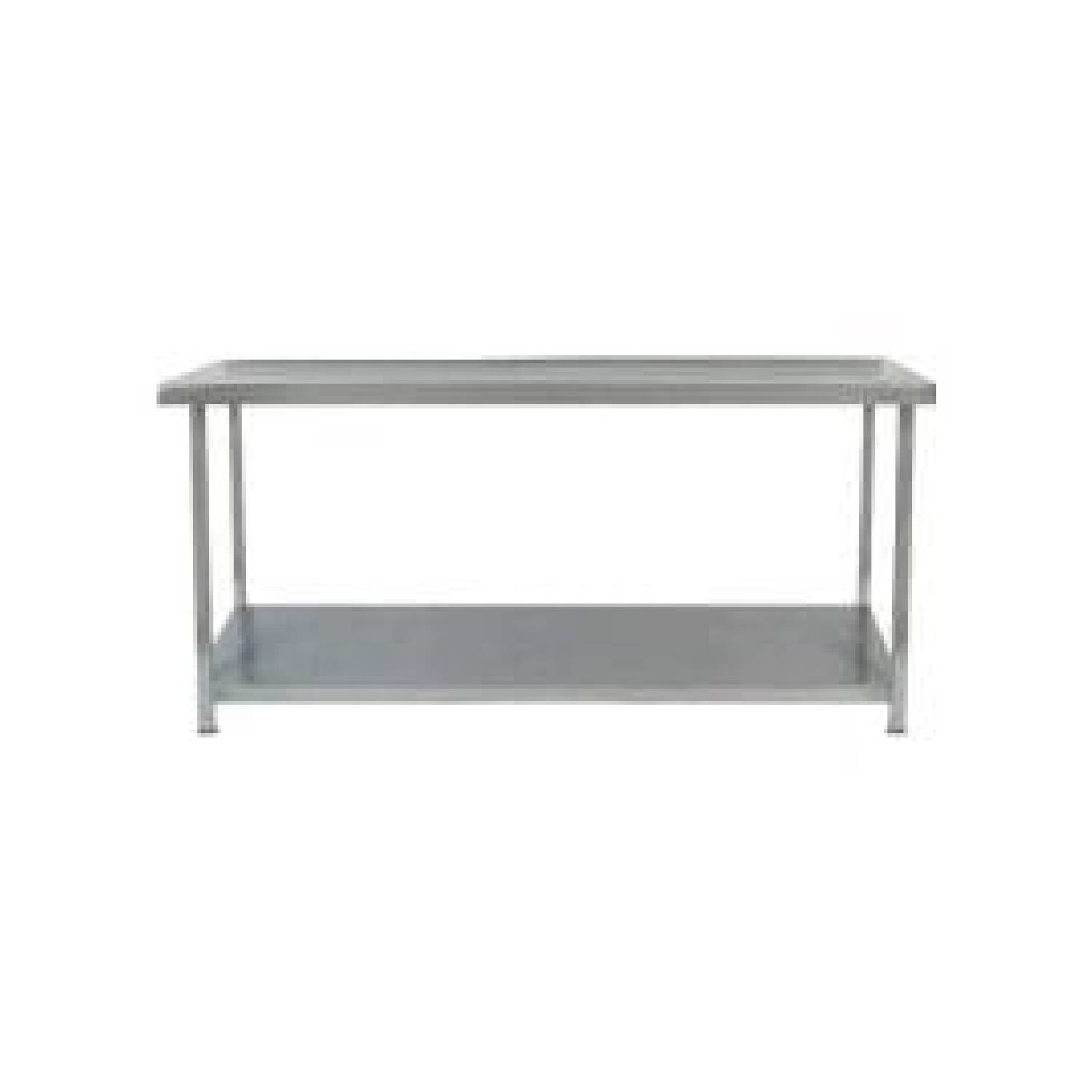 Parry TAB18700 Stainless Steel Centre Table With One Undershelf, 1800mm(w) Parry TAB18700 Stainless Steel Centre Table With One Undershelf, 1800mm(w)